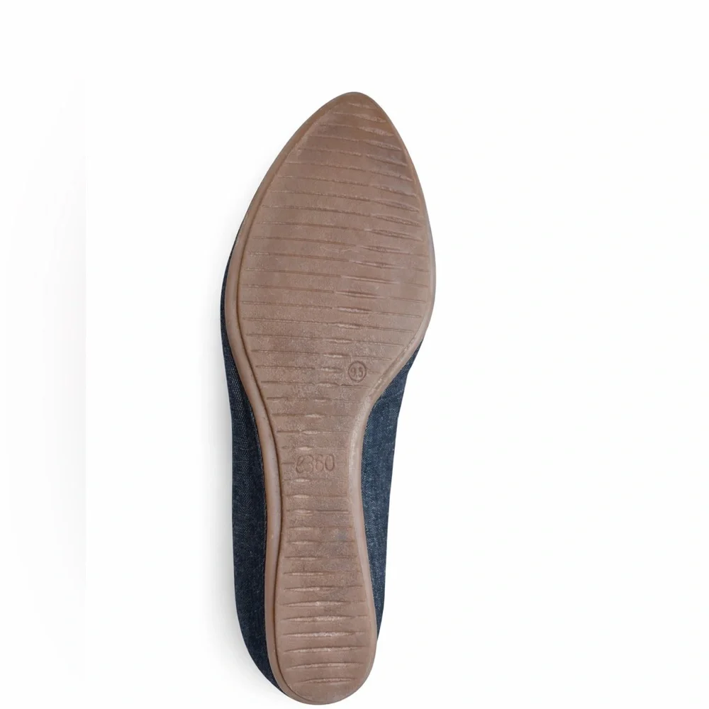 Easy Spirit Avery Denim Wedge Pumps Slip On Comfort Shoes 9.5M NEW No Tags - Picture 4 of 5
